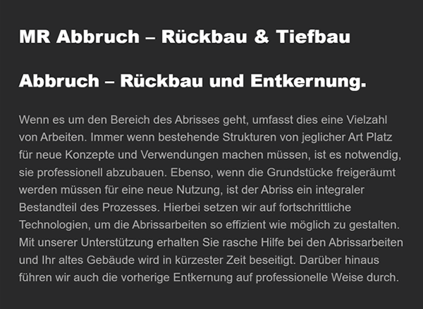 Abbruch Rückbau Entkernung in  Winden, Oberhausen, Vollmersweiler, Billigheim-Ingenheim, Hergersweiler, Minfeld, Barbelroth und Steinweiler, Freckenfeld, Dierbach