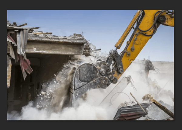 Bagger Erdarbeiten in  Winden