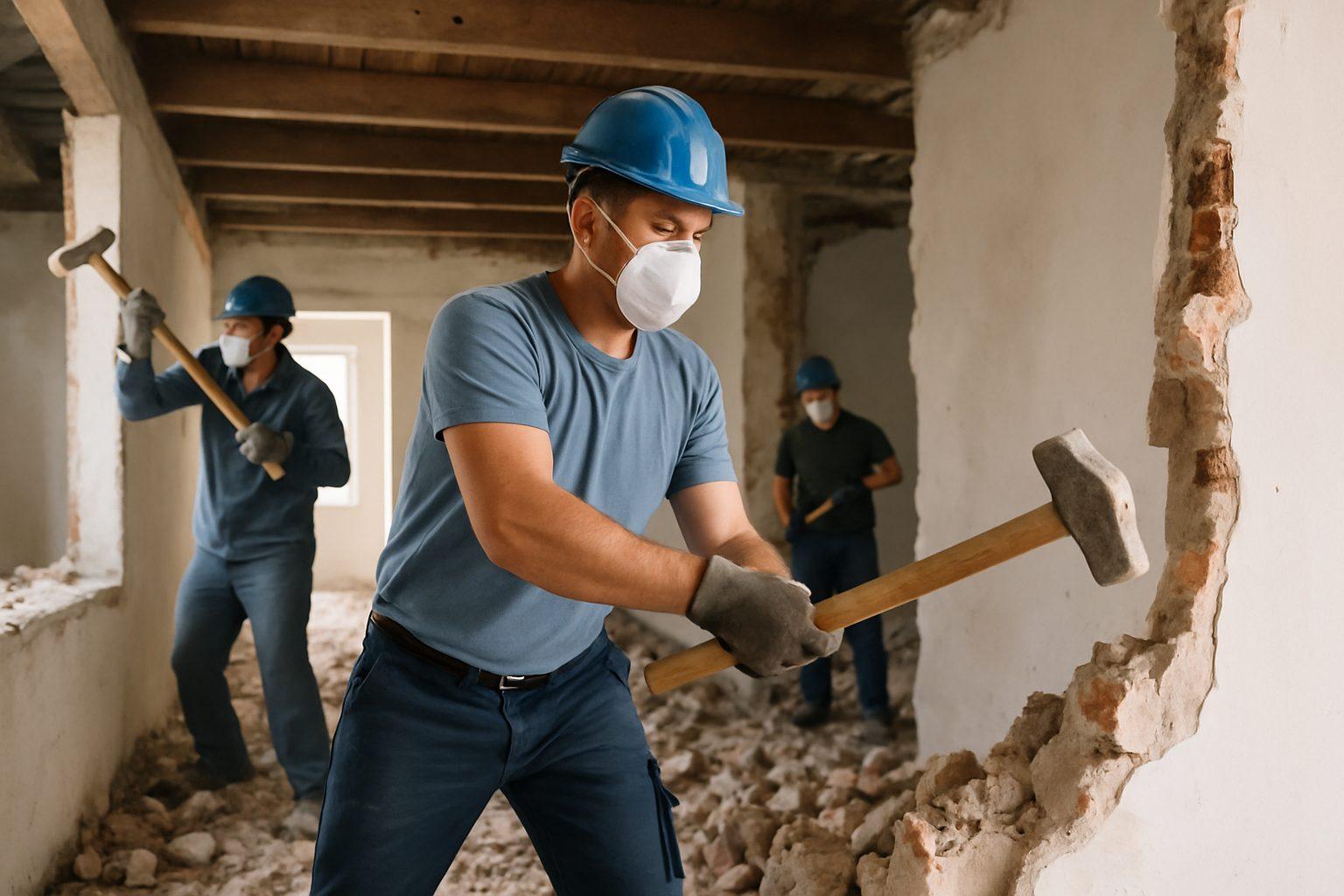 Staubminderung – Entkernung, Rückbau, Teilabbruch – AbbruchAbriss.de