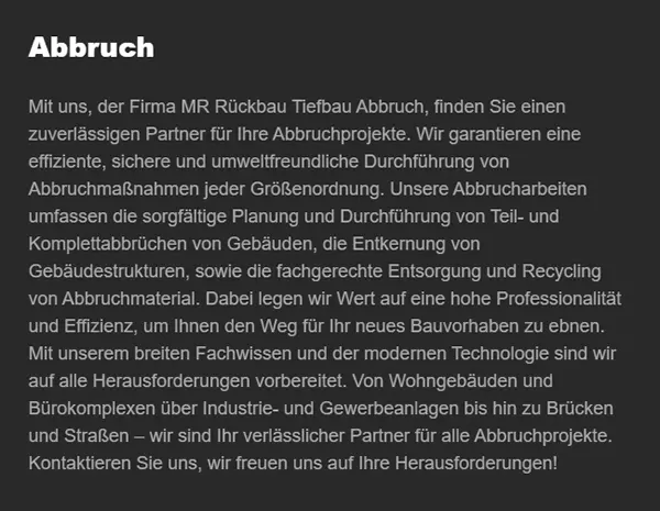 Abbruch 